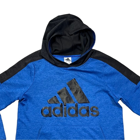 Adidas Boys Youth Size L Hoodie Sweatshirt Activewear Gym Running School Skate - Picture 3 of 10